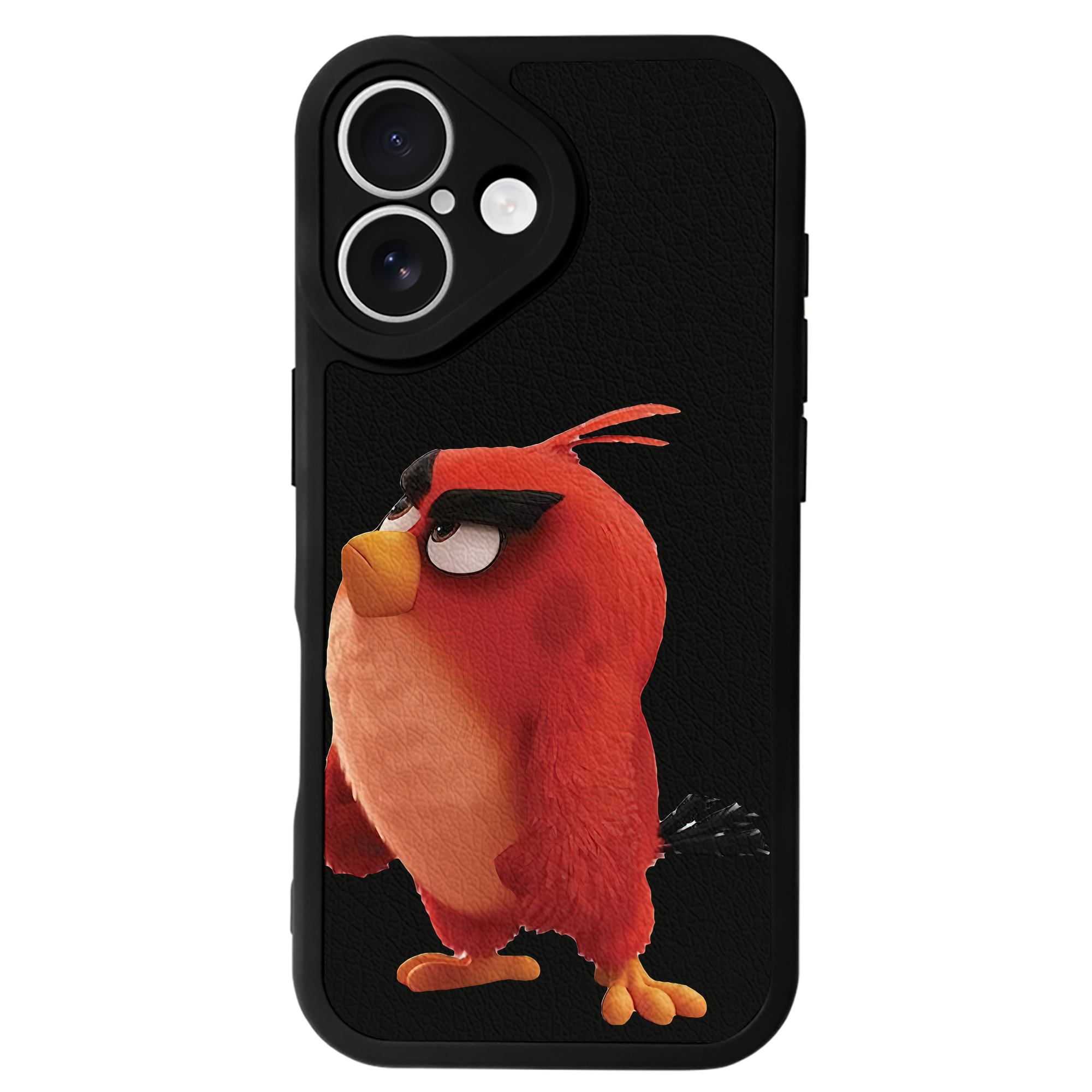 （画像用） Angry Birds アングリーバード 【iPhone 16シリーズ対応】シリコンスマホケース（レザー調） 材質：シリコン